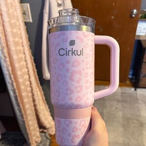 Cirkul Pink Leopard Print Tumbler